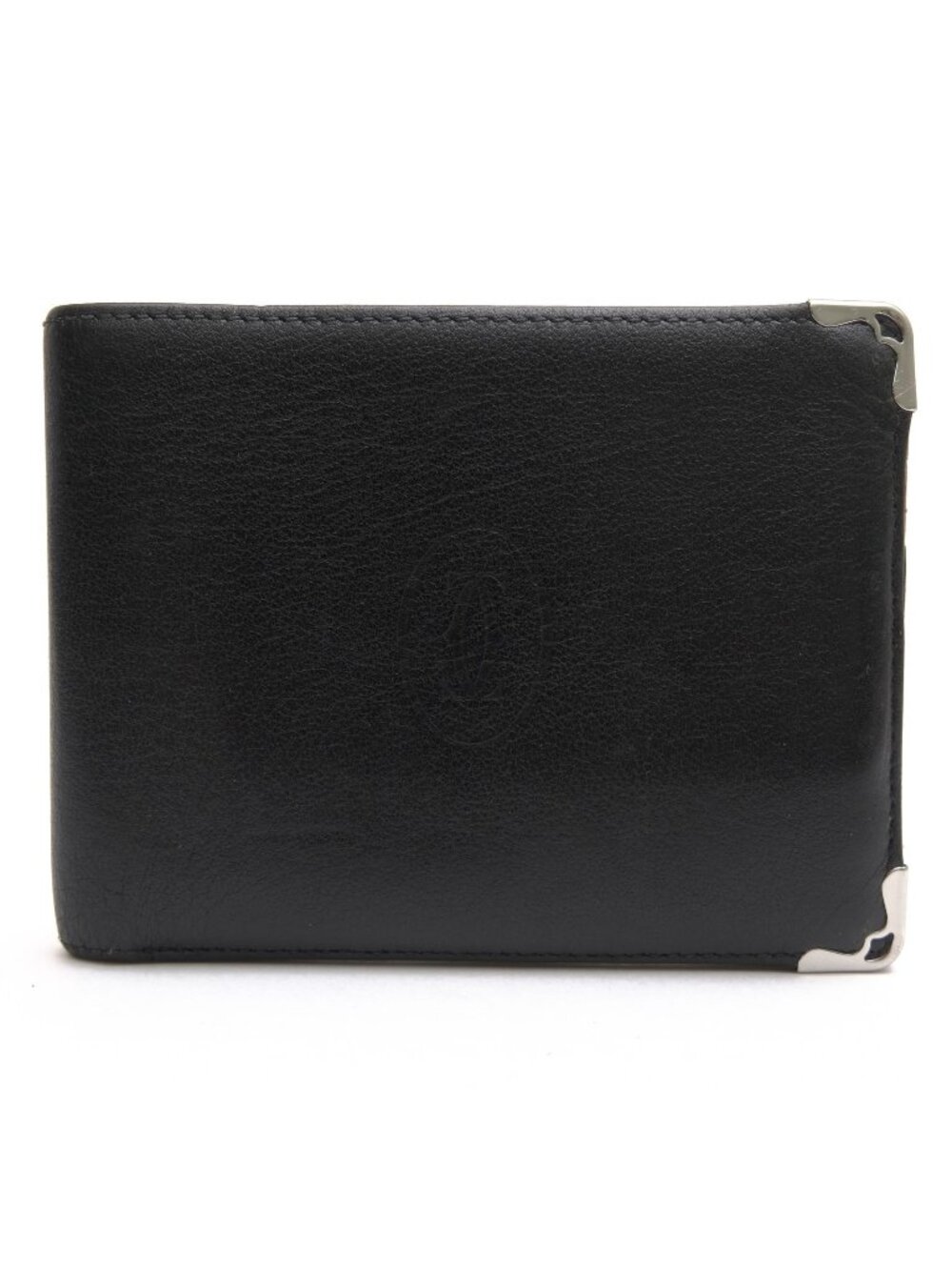 Cartier Wallet Leather Black Must de Cartier Card Bifold